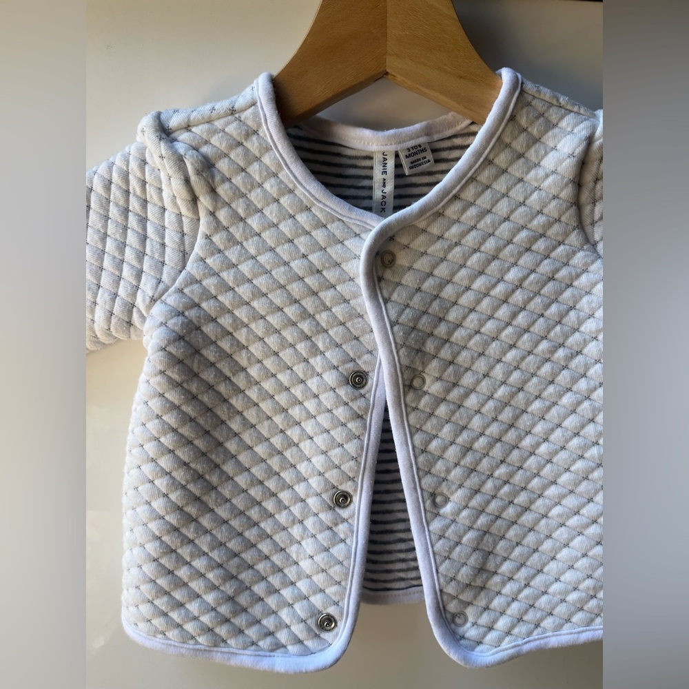 janie and jack 3-6m quilted jacket